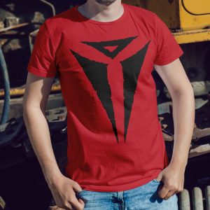 Asmodeus Symbol on Red Shirt on Man