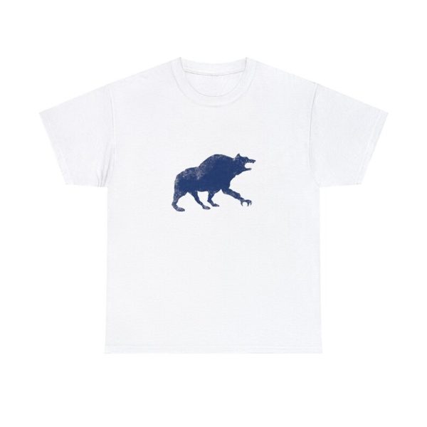 Uthgar Blue Bear Tribe symbol, on a white shirt