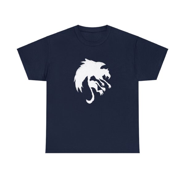 Uthgar Griffon Tribe symbol, on a navy blue shirt