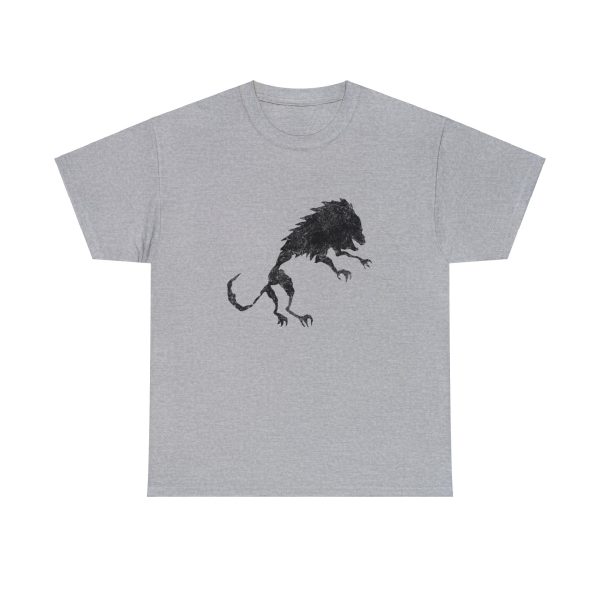 Uthgar Black Lion tribe symbol on a sport gray shirt