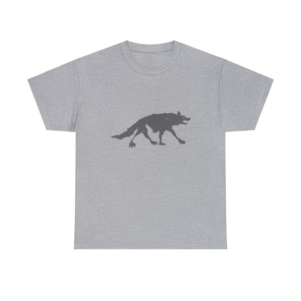 Uthgar grey wolf symbol, on a sport gray shirt