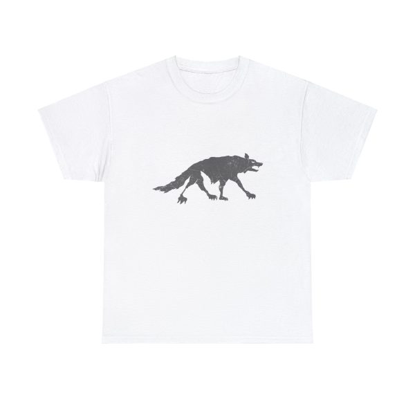 Uthgar grey wolf symbol, on a white shirt