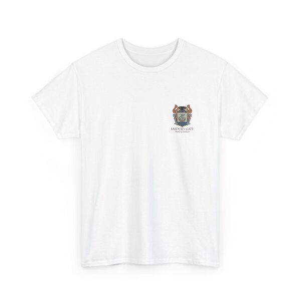 Baldur's Gate Chamber of Commerce Shirt - White shirt, front pocket