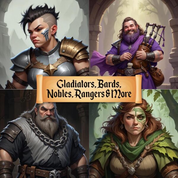 Dwarves fantasy art portraits and tokens 1