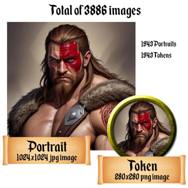 Humans fantasy art portraits and tokens - Images