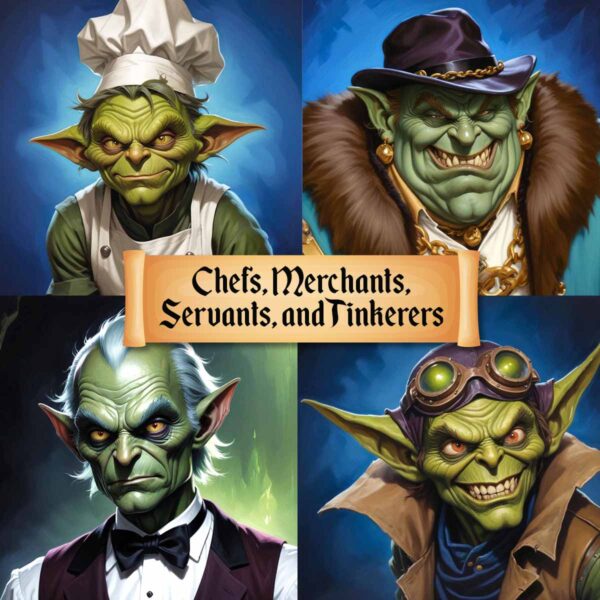 Goblin portraits and tokens for D&D, RPG games, and VTTs Selection 3