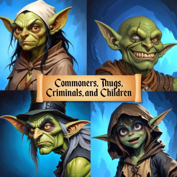 Goblin portraits and tokens for D&D, RPG games, and VTTs Selection 1