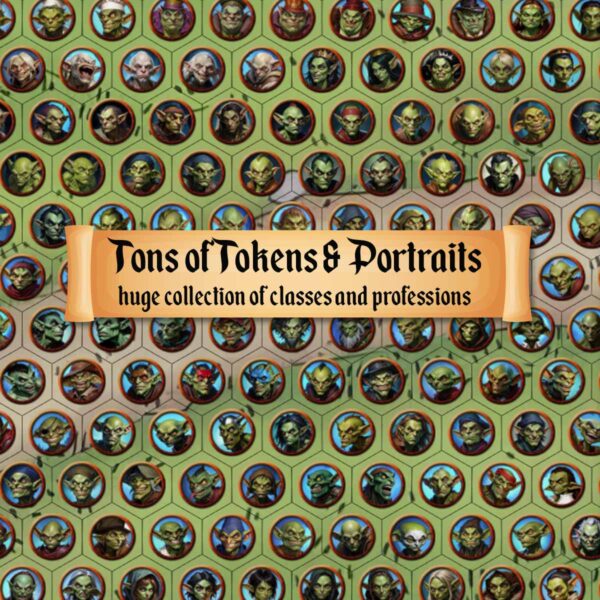Goblin tokens for D&D, RPG games, and VTTs