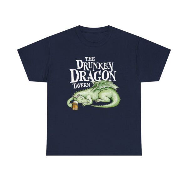 Drunken Dragon Tavern Tee - Navy Blue T-Shirt