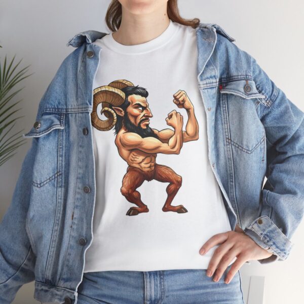 Fighting Faun - White Shirt with Jean Jacket